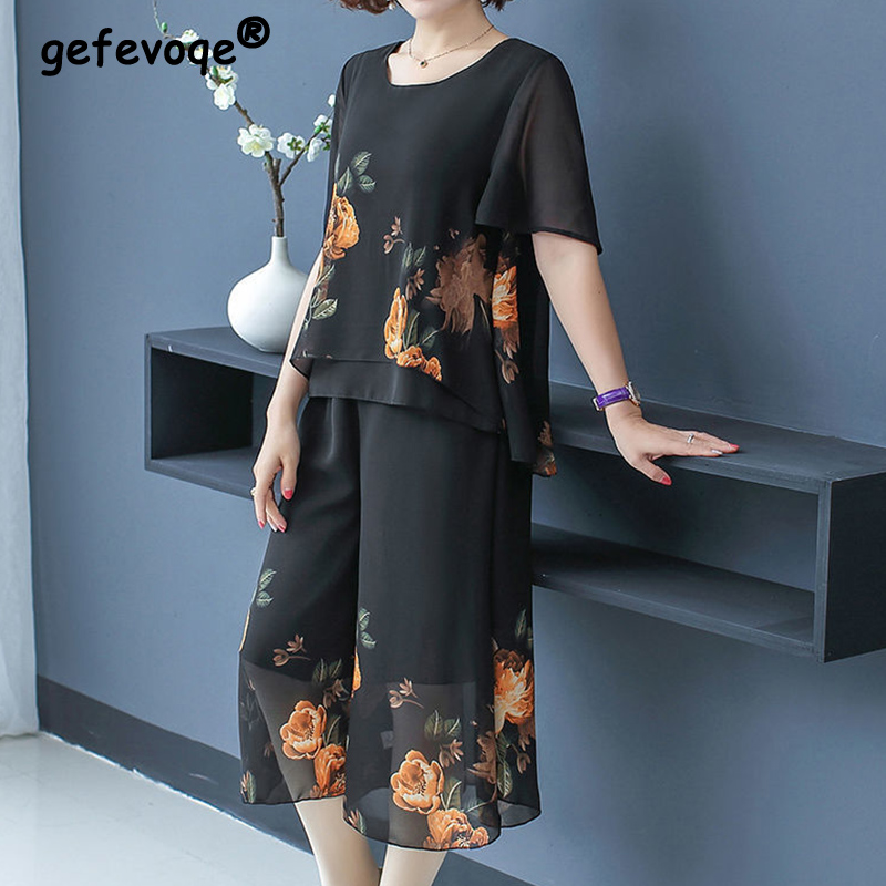 Romper Floral Print - Elegante moda stampa floreale pizzo set
