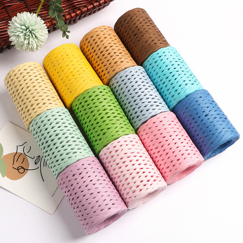 Crochet Bag Raffia - Filato di paglia di rafia naturale