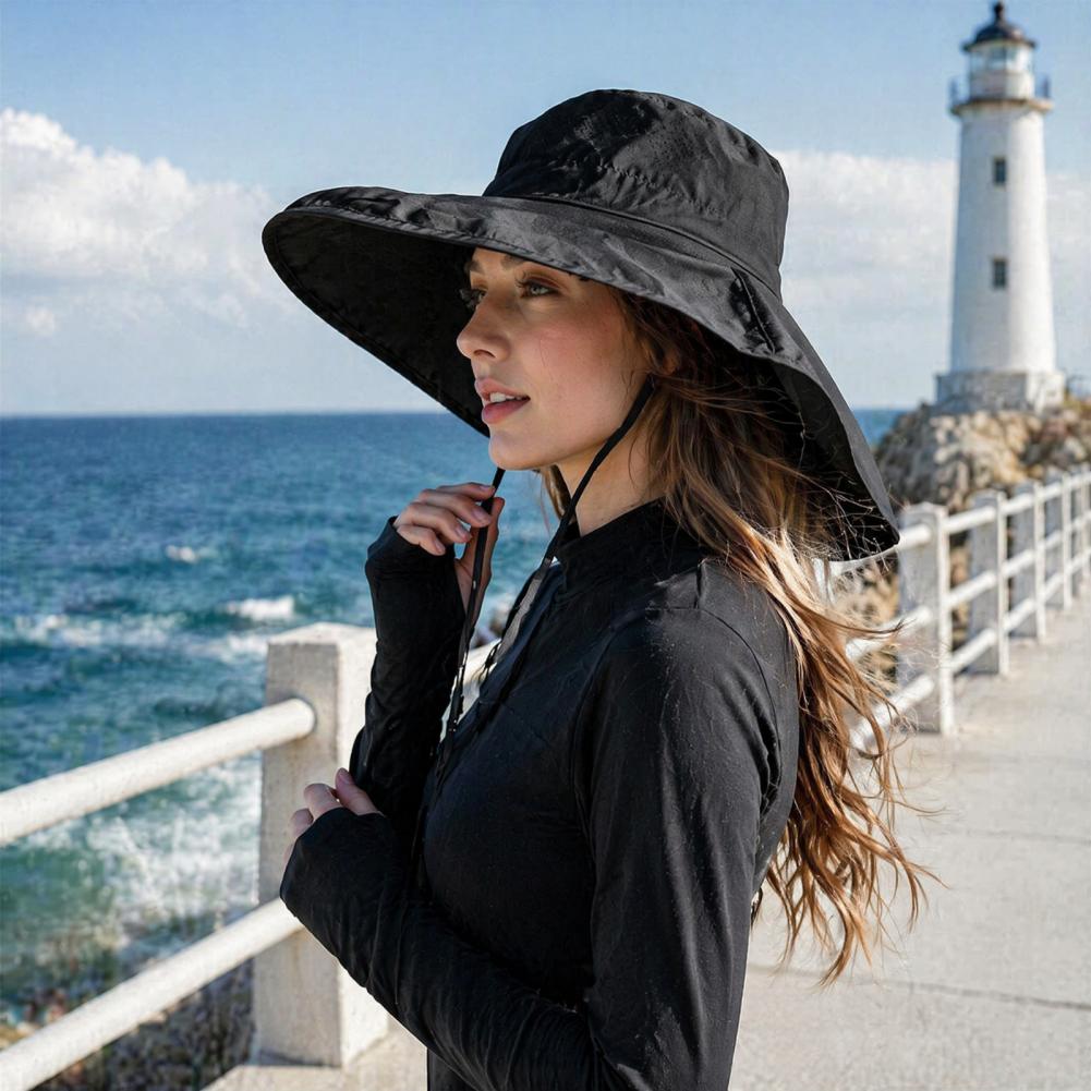 Hat Floppy Wide - Cappello da pesca in rete traspirante,