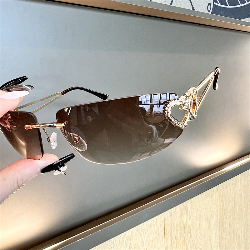 Sunglasses Cat Eye - Nuovi Occhiali da Sole Ovali Senza