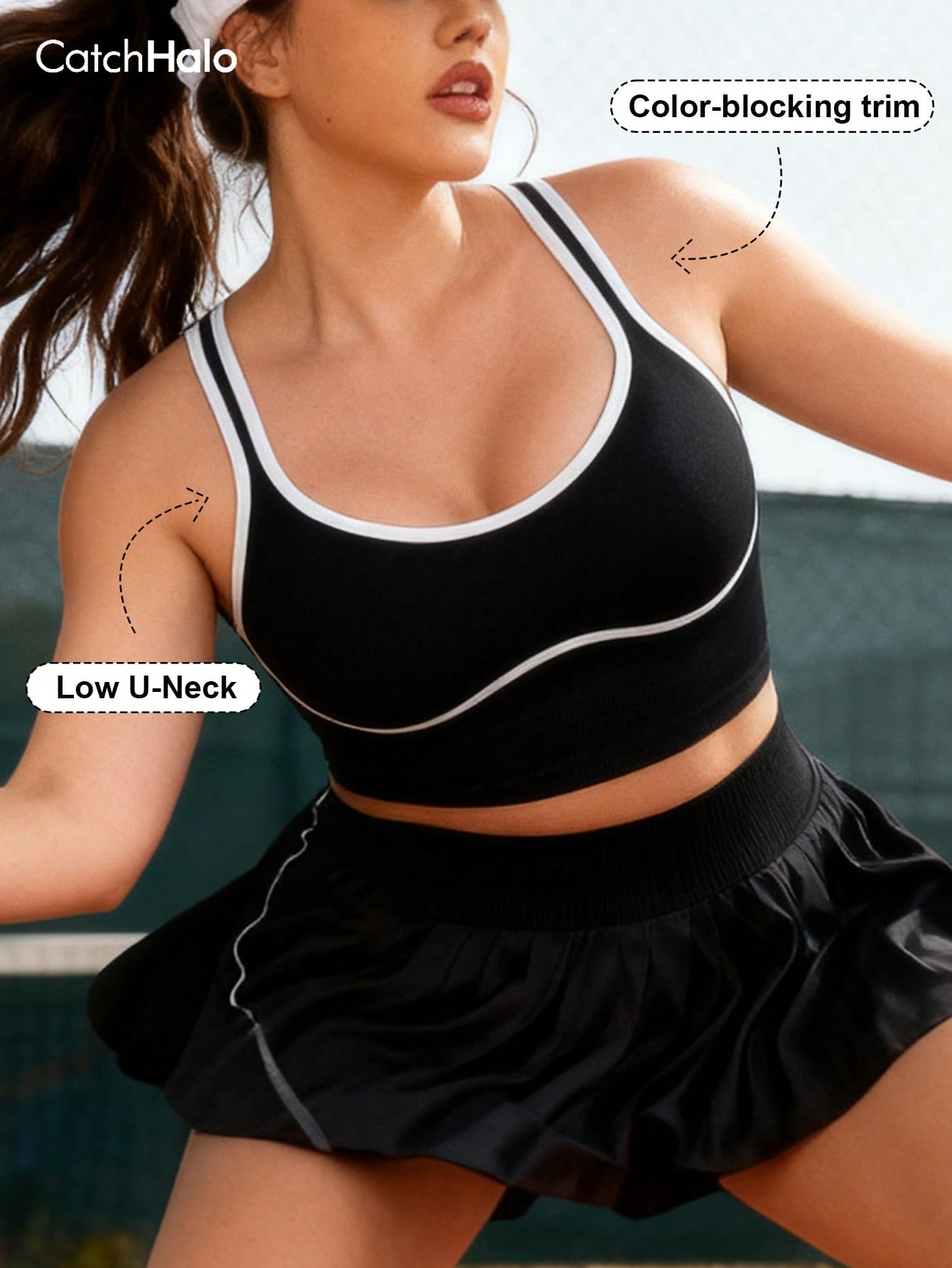 Crop Top Crochet - Bralette da donna Plus Size senza
