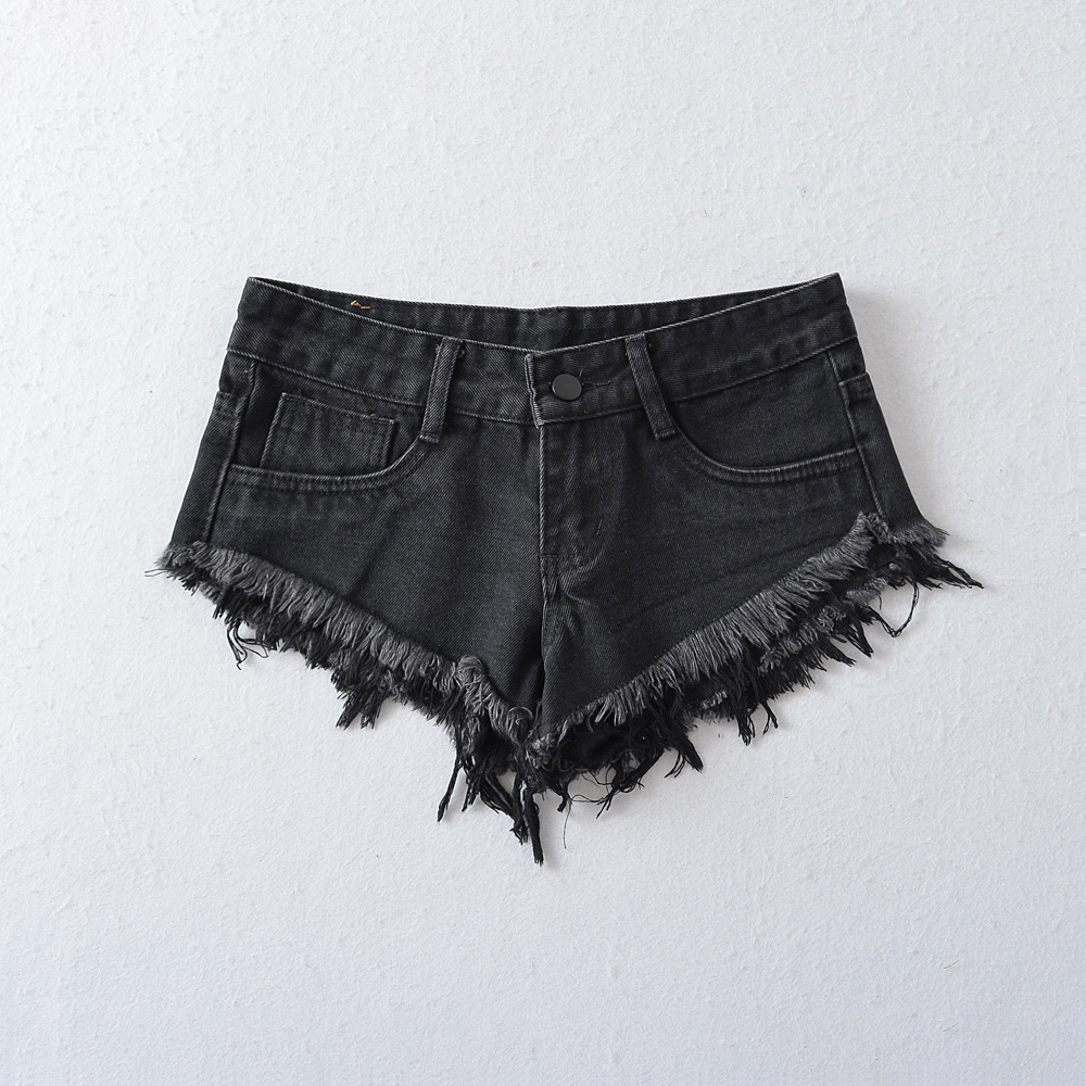 Shorts Denim Frayed - Shorts Y2K Sexy in Denim da