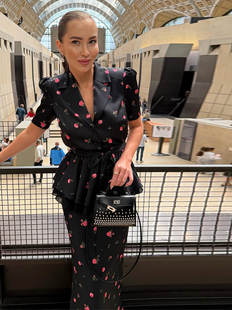 Completo coordinato gonna e bl - Romper Floral Print recensione e prezzo