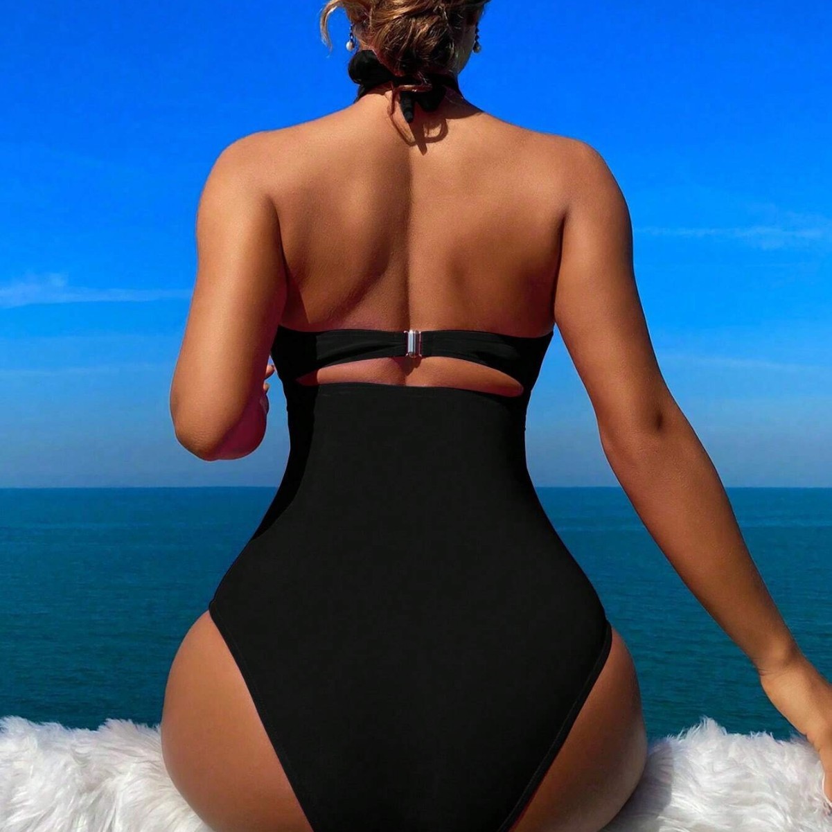 Costume da bagno da donna nero - Swimsuit Bikini Ruched recensione e prezzo
