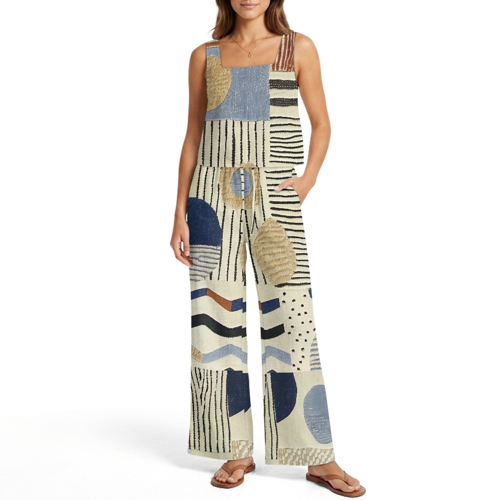 INSTANTARTS Set gilet in lino  - Linen Pant Wide recensione e prezzo