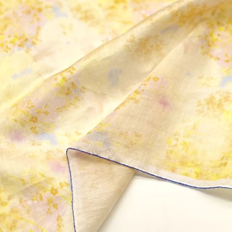 Tessuto ramiè di seta con stam - Kimono Sheer Floral recensione e prezzo