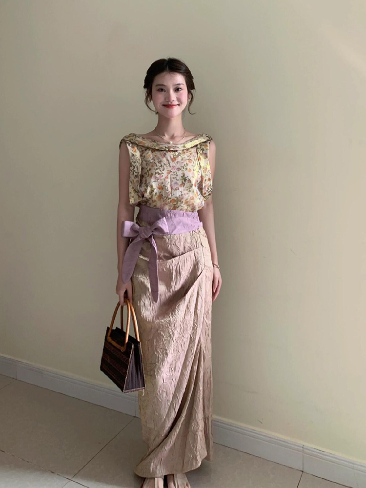 Completo XZY vintage floreale  - Midi Skirt Floral recensione e prezzo