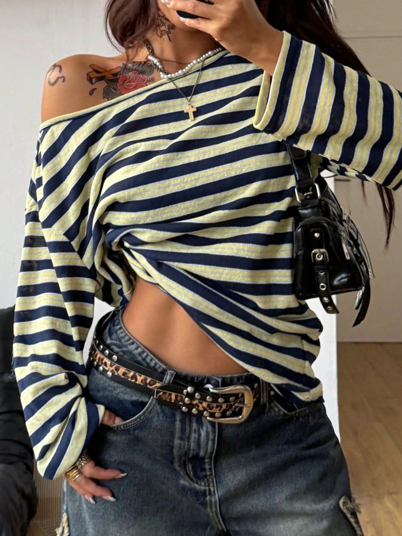 T-shirt da donna oversize a ri - Blouse Off Shoulder recensione e prezzo