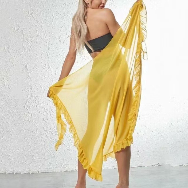 5 colori Ruffle Sarong per le  - Cover Up Kaftan recensione e prezzo