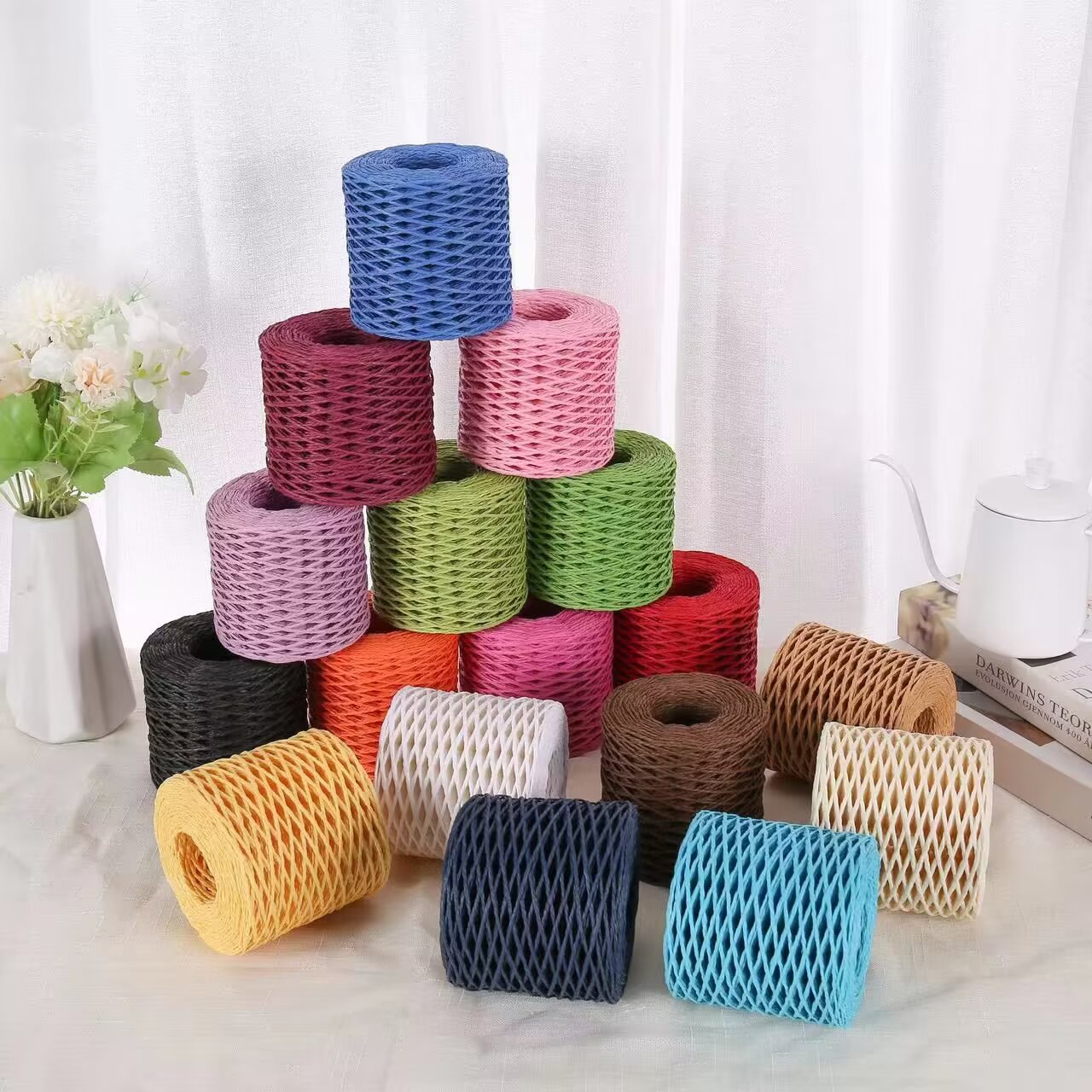 Filato di rafia da 190 g, fila - Crochet Bag Raffia recensione e prezzo