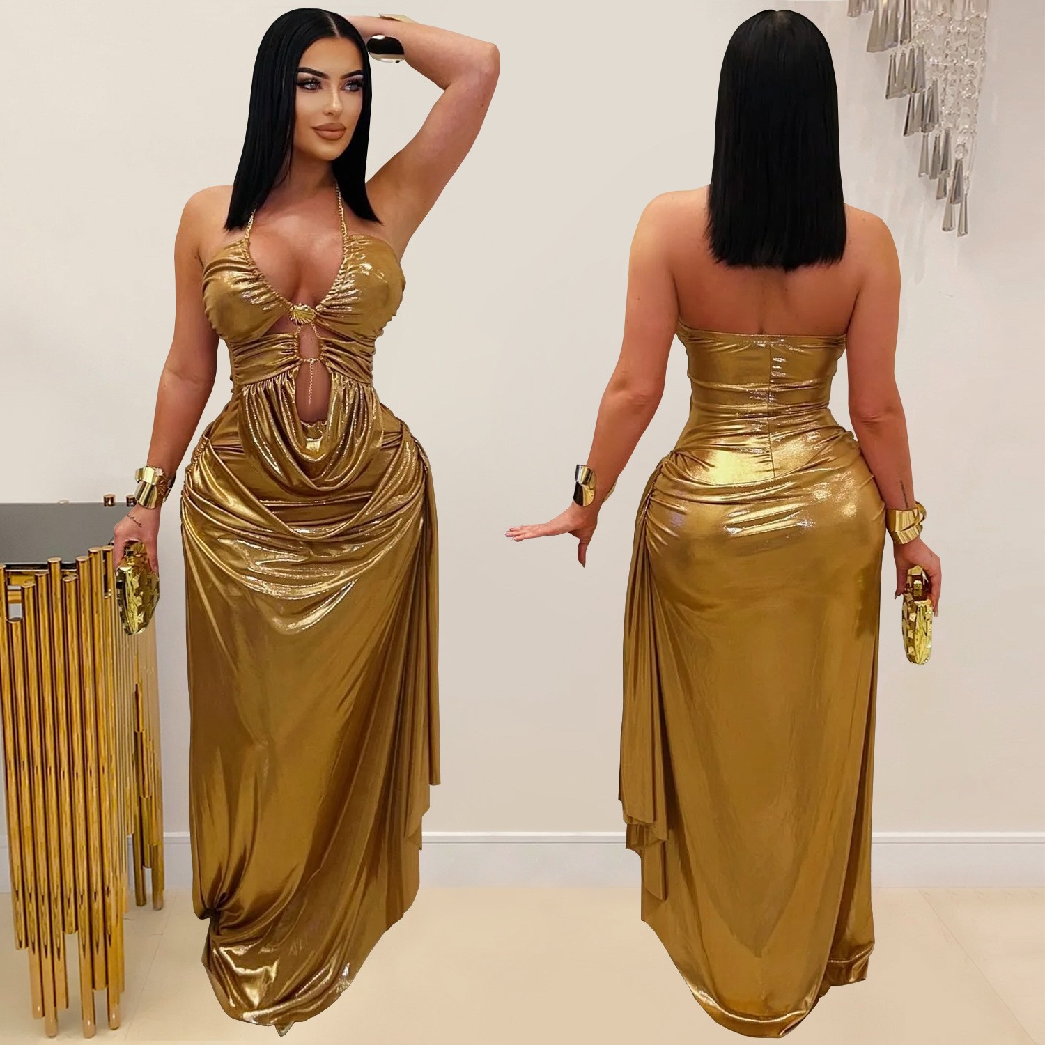 Abito da sera lungo da ballo p - Maxi Dress Halter recensione e prezzo