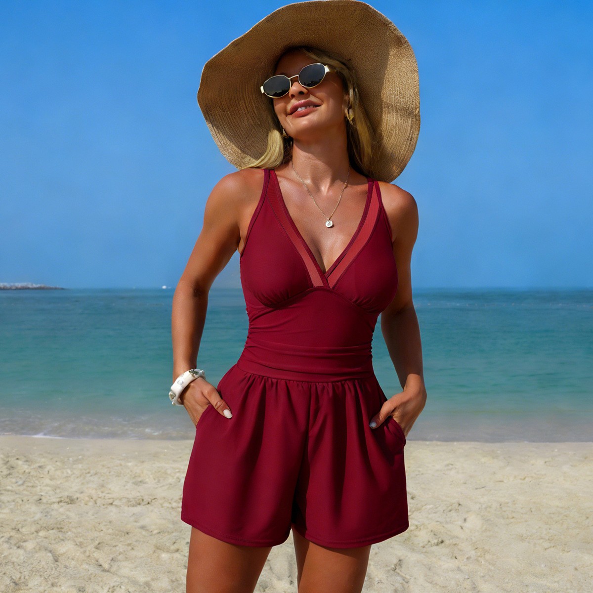 Costume da bagno nero a tinta  - Swimsuit Bikini Ruched recensione e prezzo