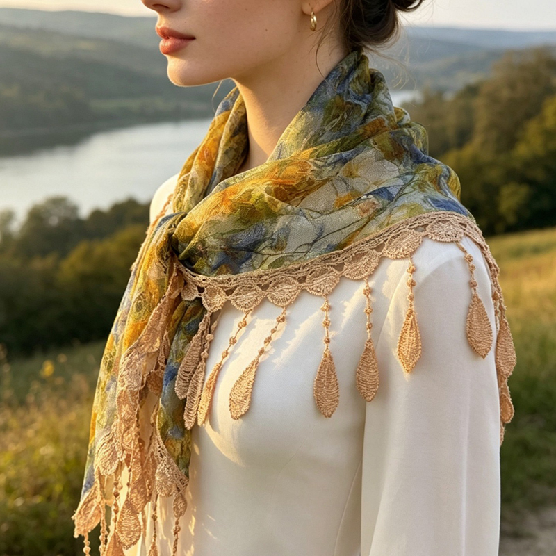 Fascia in pizzo floreale vinta - Cover Up Kaftan recensione e prezzo