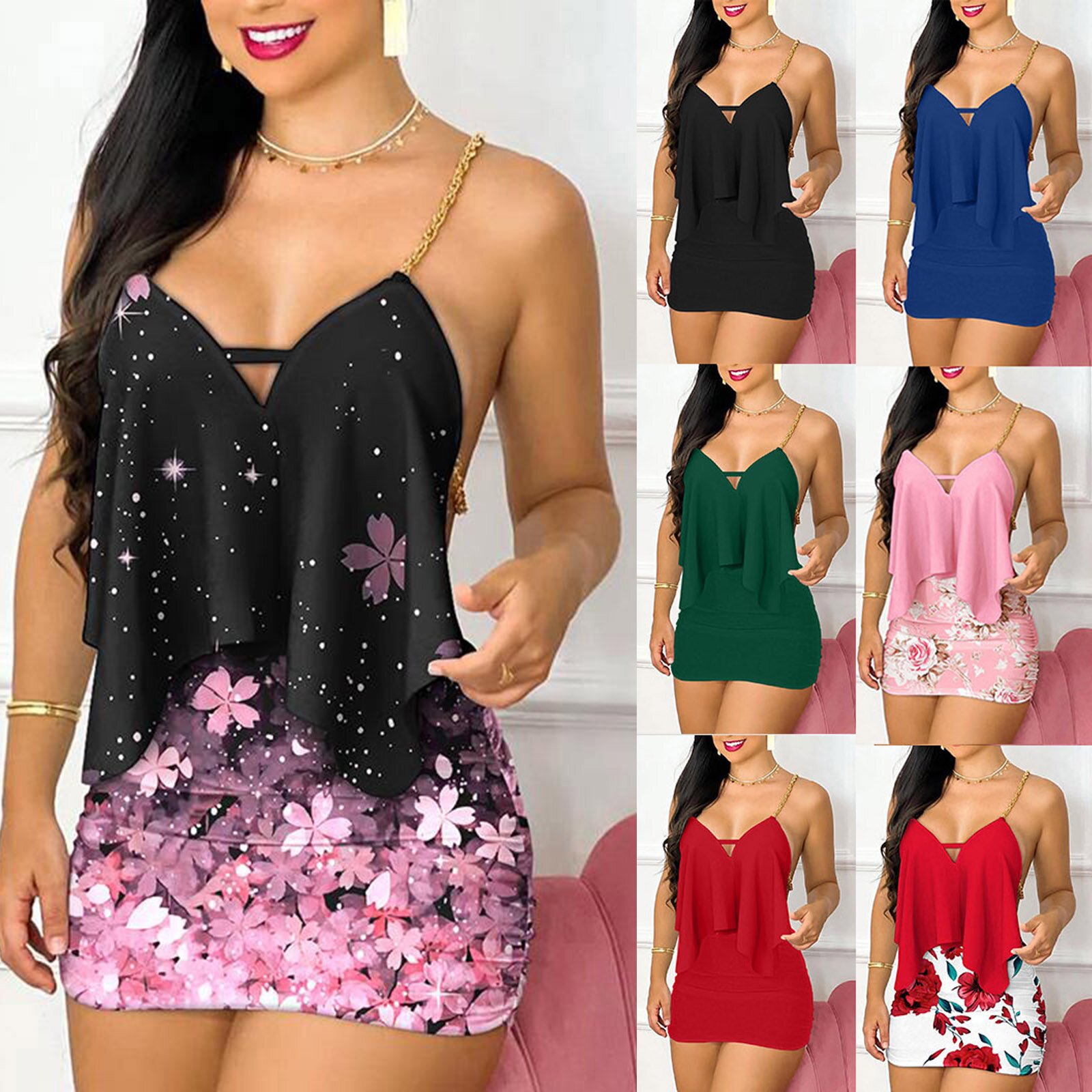 Abiti da donna Moda estiva Sta - Romper Floral Print recensione e prezzo
