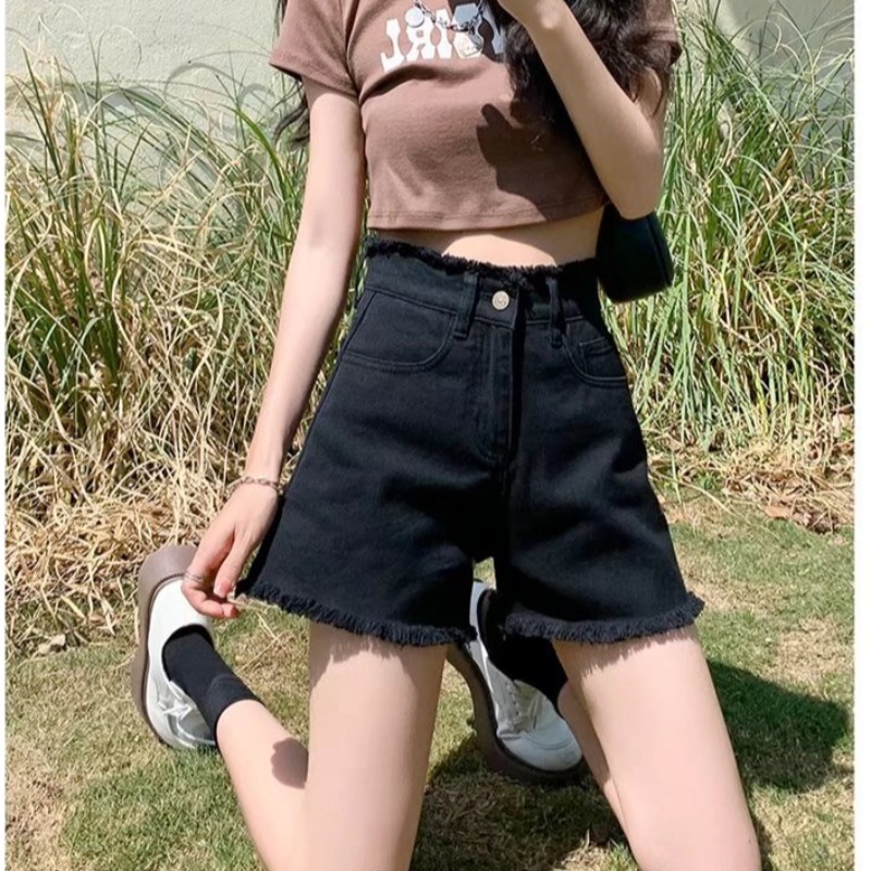 Shorts in denim a vita alta da - Shorts Denim Frayed recensione e prezzo
