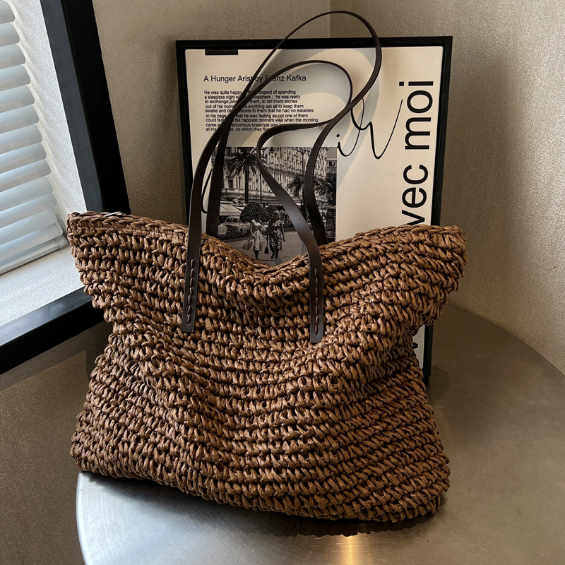 Borse tote in paglia intreccia - Crochet Bag Raffia recensione e prezzo