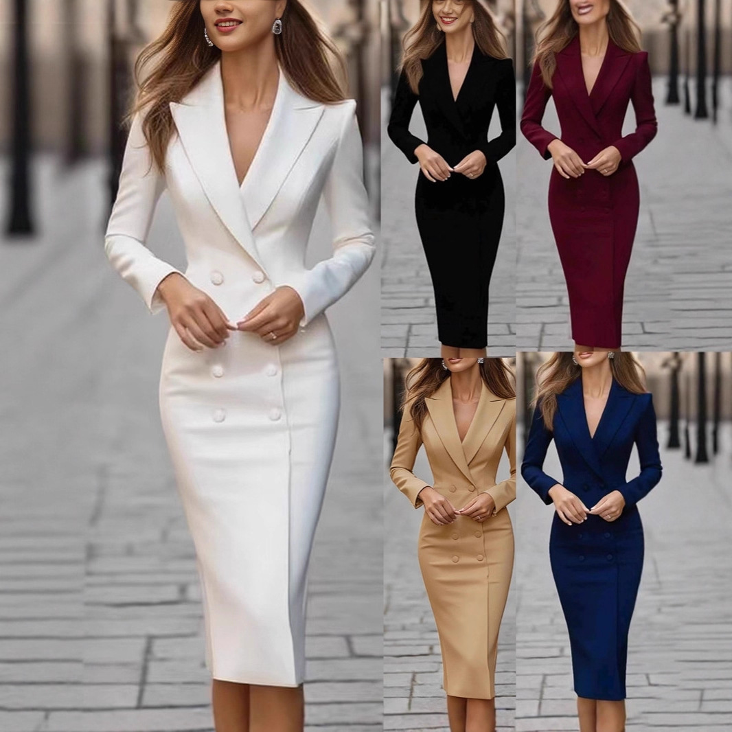 Abito da festa monocolore slim - Linen Dress Wrap recensione e prezzo