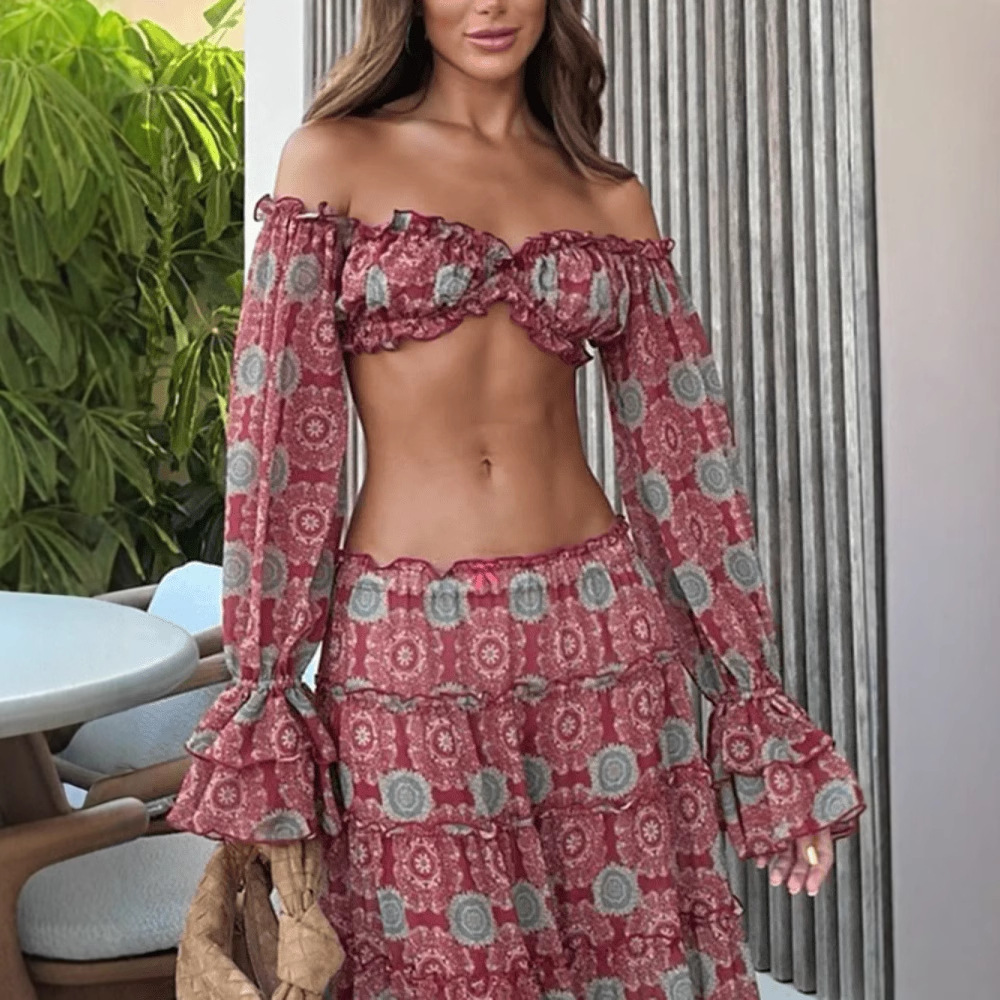 Completo Due Pezzi Vintage con - Romper Floral Print recensione e prezzo