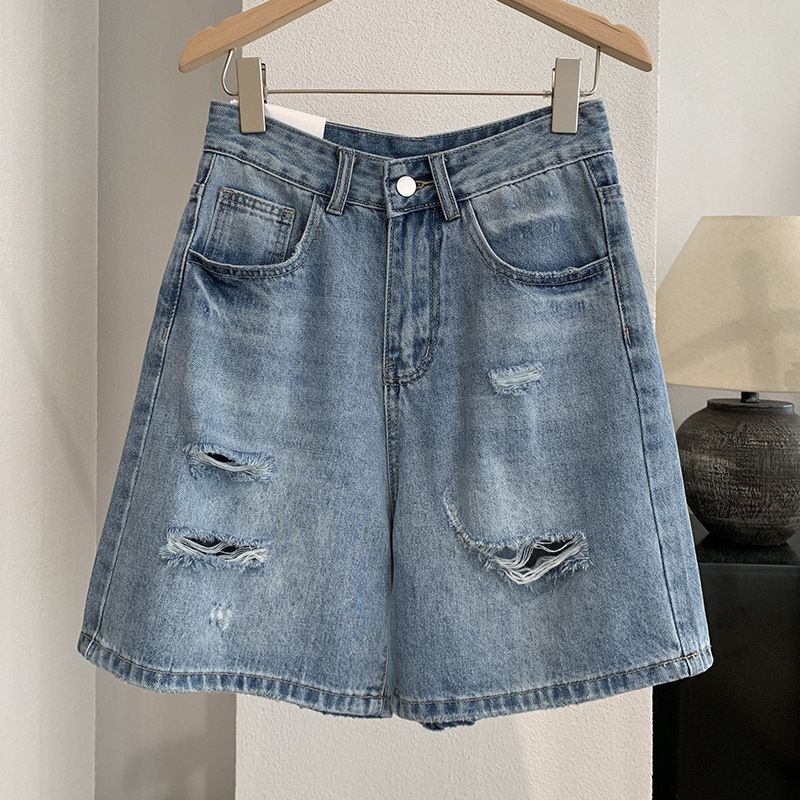 Pantaloncini in denim da donna - Shorts Denim Frayed recensione e prezzo