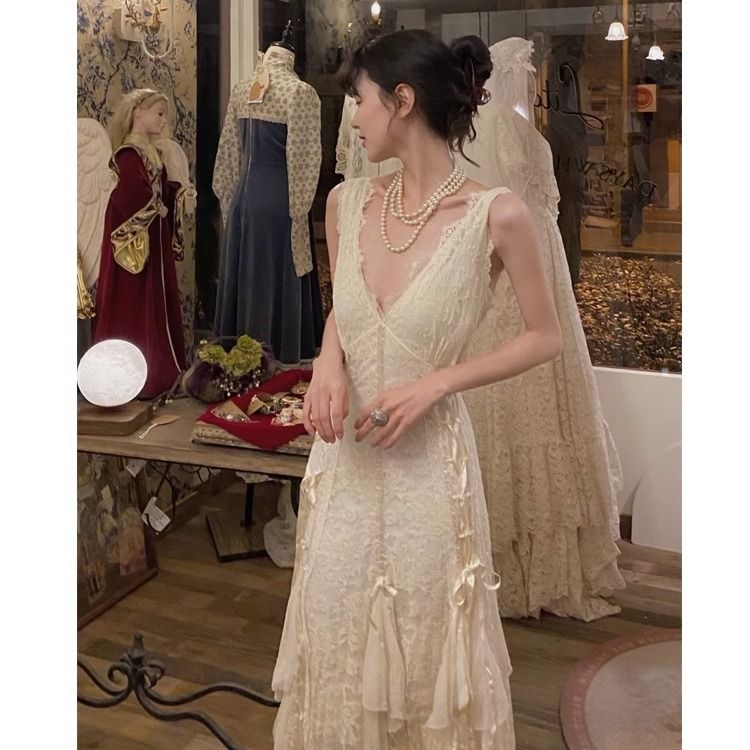 Abito Gotico in Pizzo, Vestito - Maxi Dress Halter recensione e prezzo